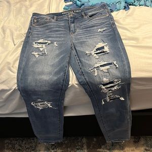 American Eagle high rise Ne(x)t level stretch jeans.